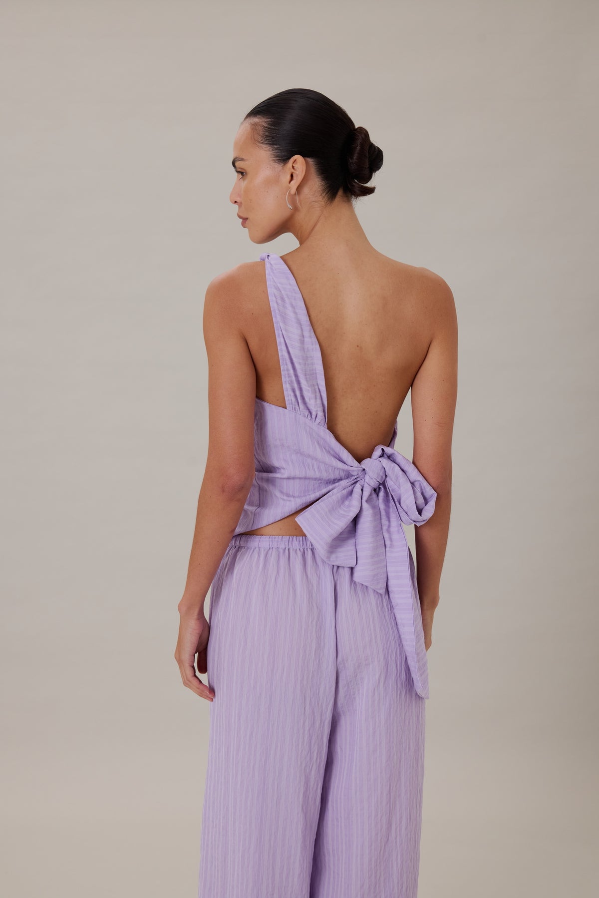ORTA TOP - LILAC STRIPE