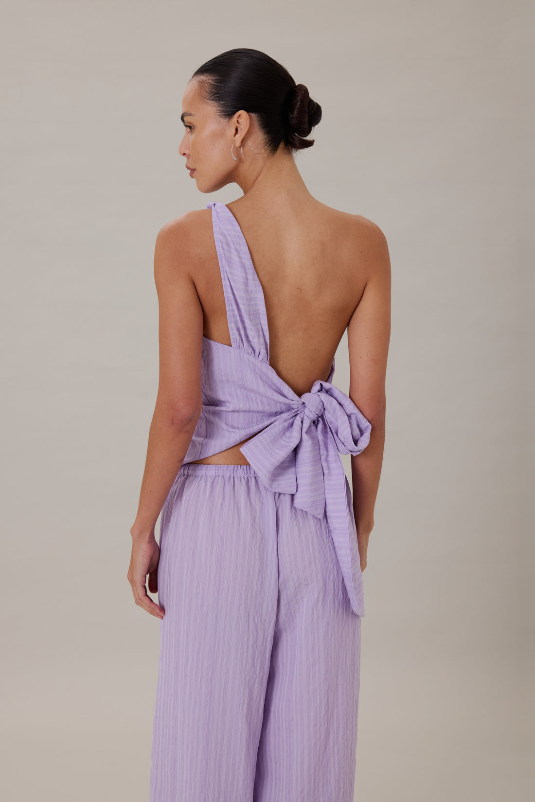 ORTA TOP - LILAC STRIPE