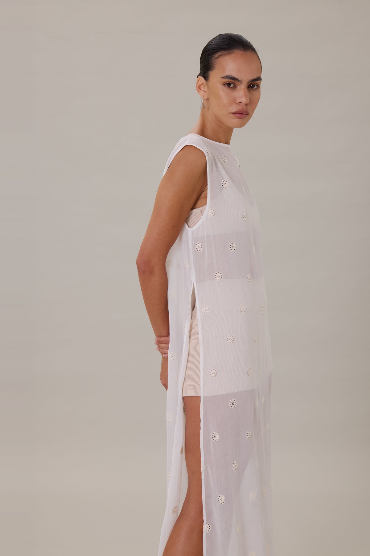 COMING SOON | CELESTE LONGLINE TOP - CREMA
