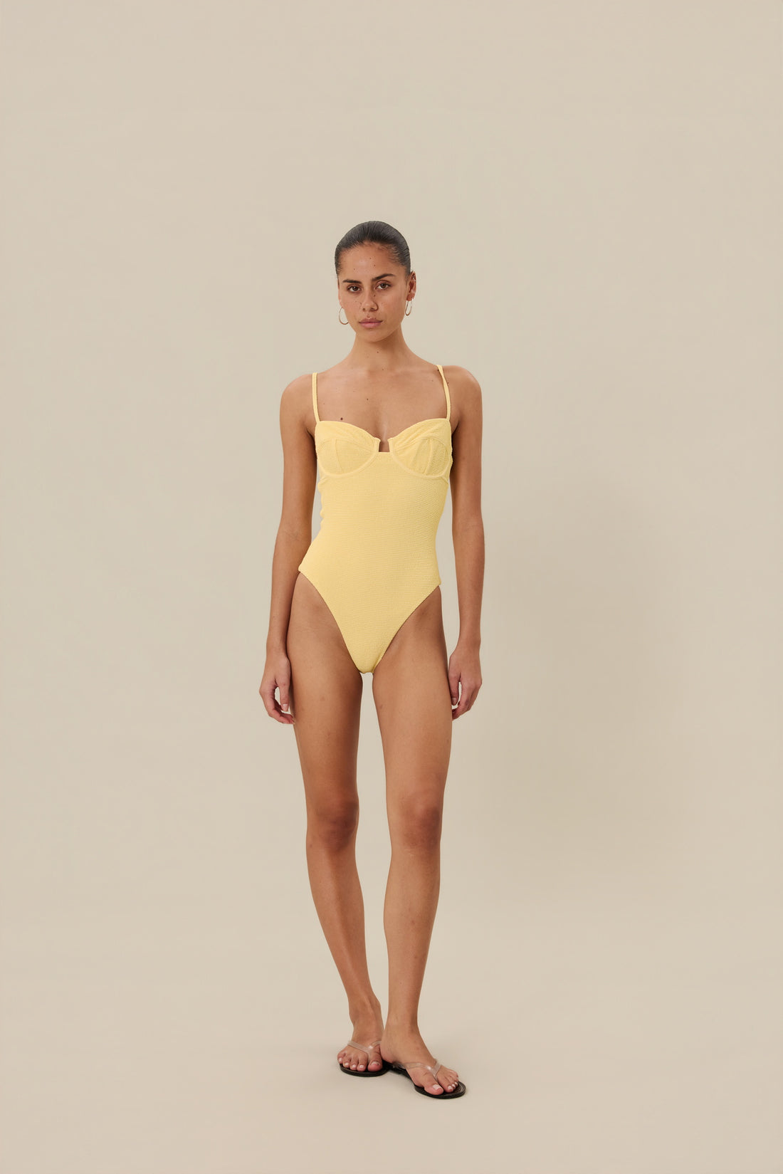 ESCAPE UNDERWIRE ONE PIECE - LEMON