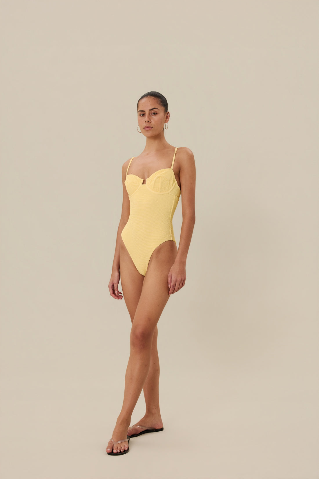 ESCAPE UNDERWIRE ONE PIECE - LEMON