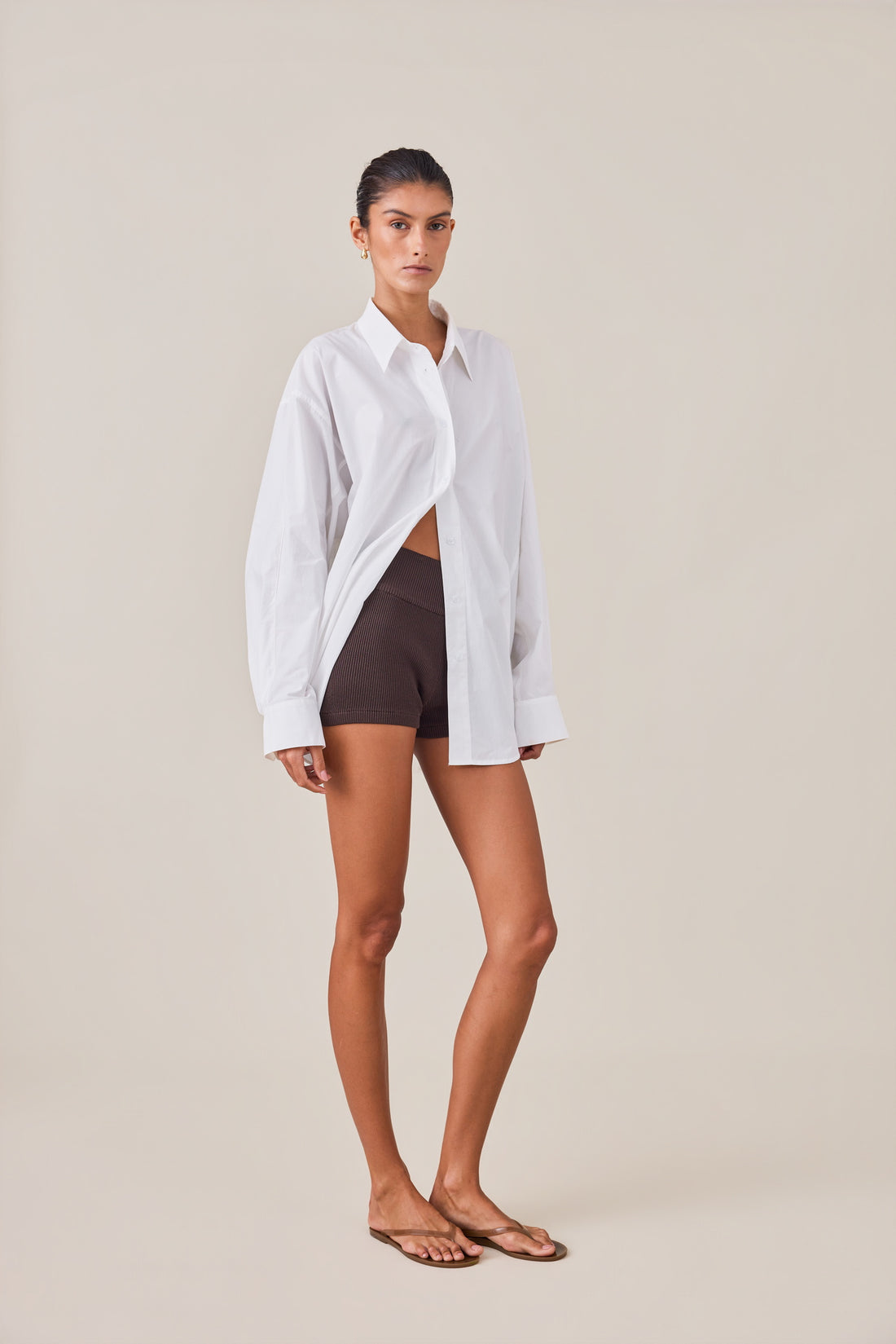 SOL KNIT SHORT - CACAO