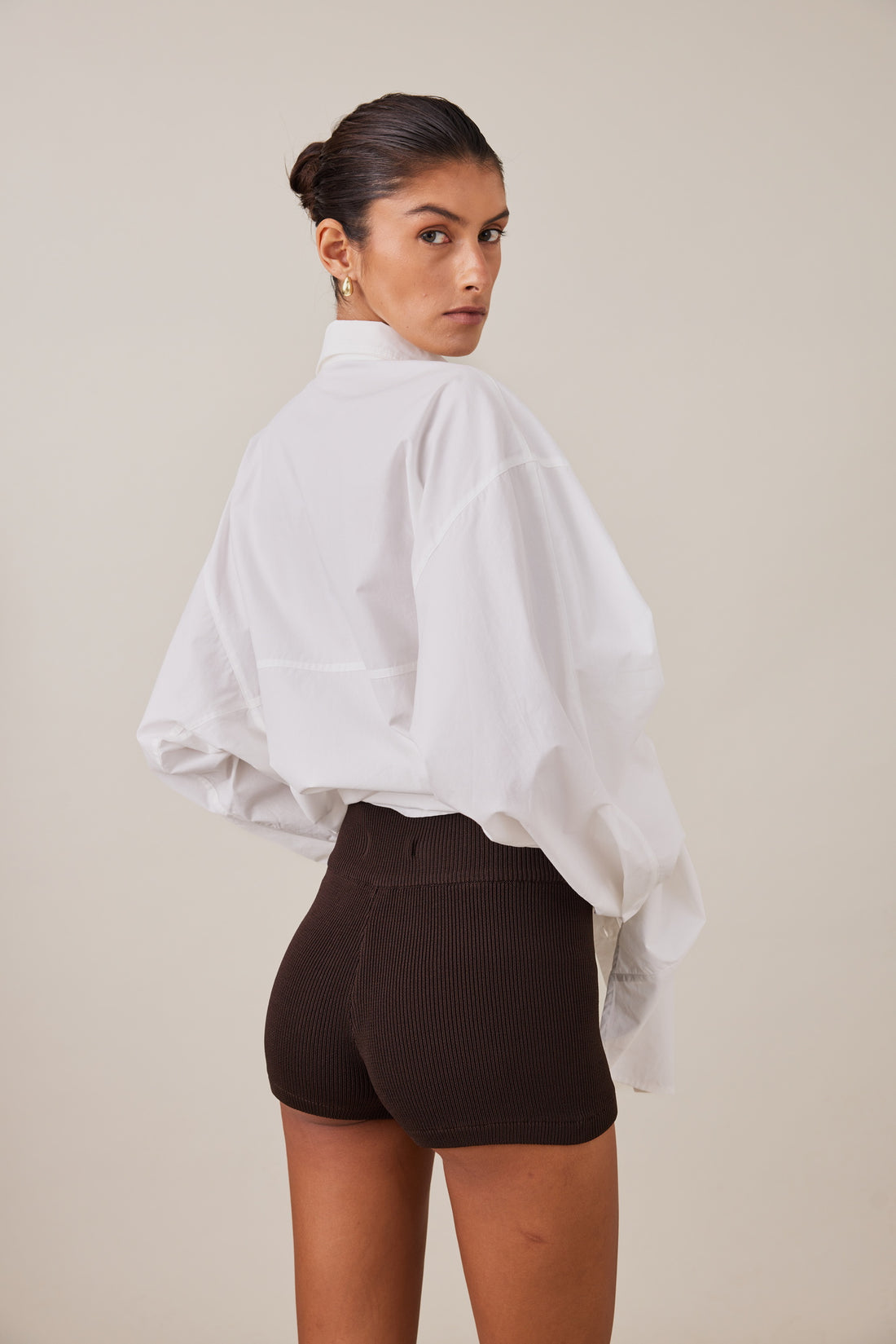 SOL KNIT SHORT - CACAO