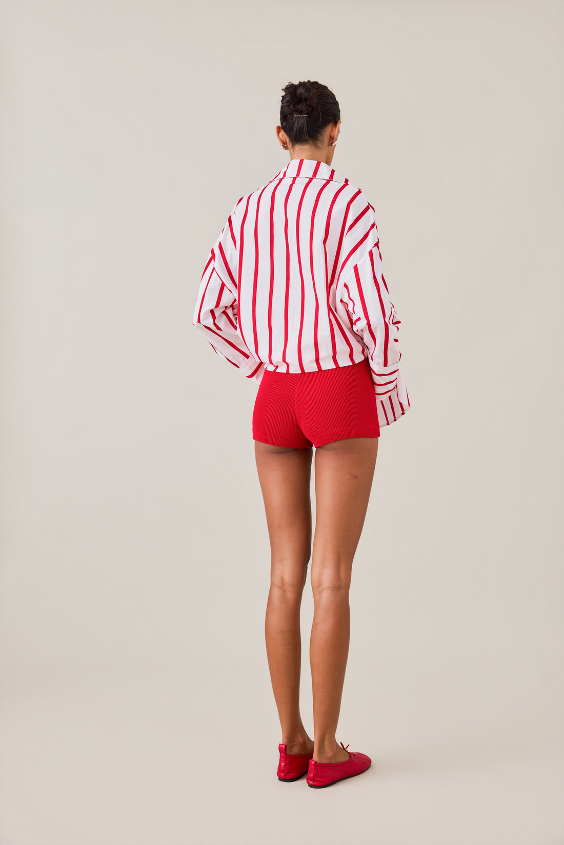 SOL KNIT SHORT-RED