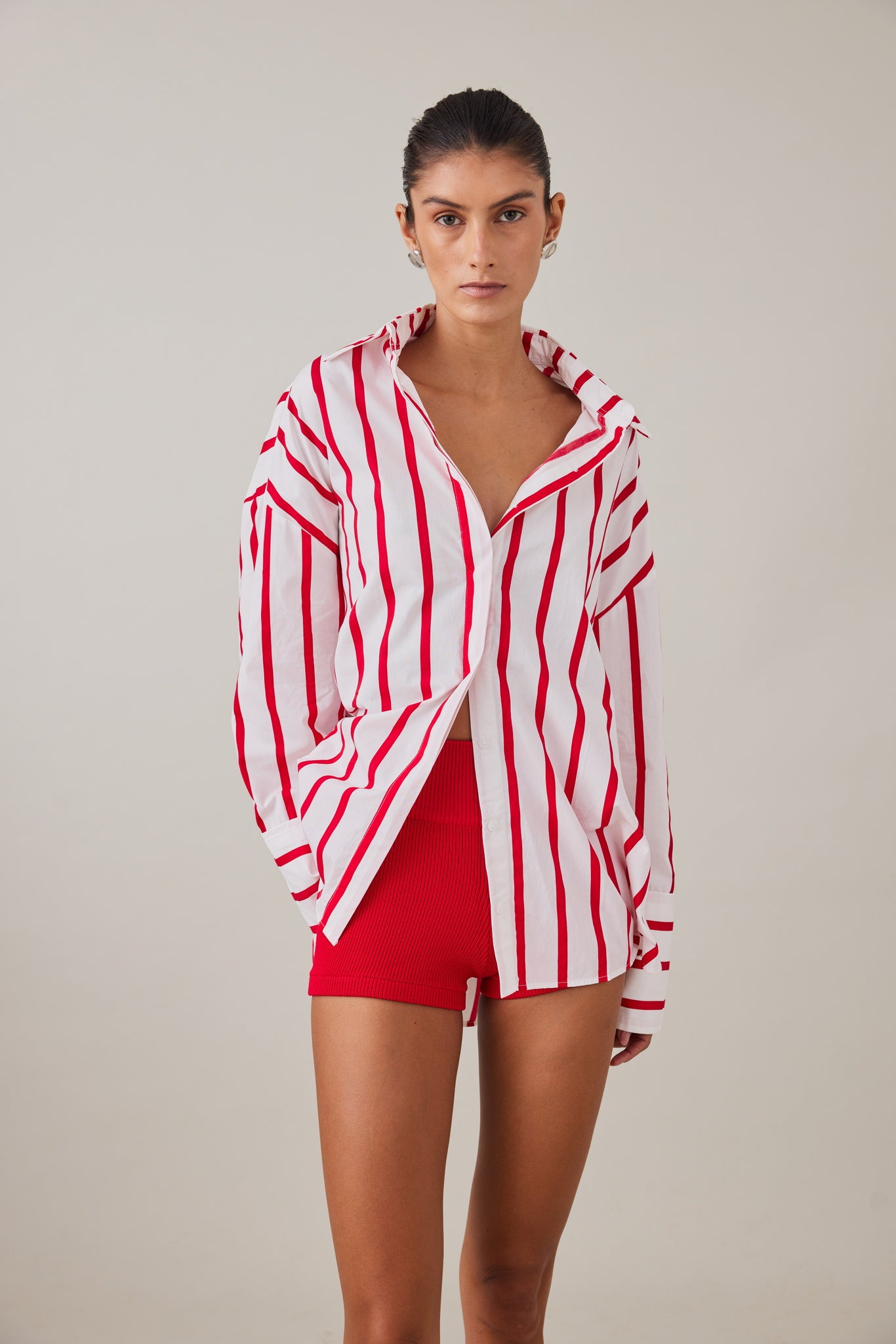 SOL KNIT SHORT-RED