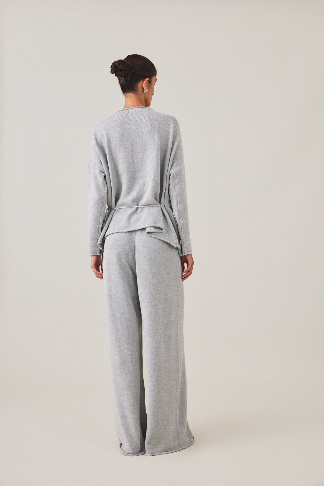 PRE-ORDER | SABINE WRAP KNIT - GREY