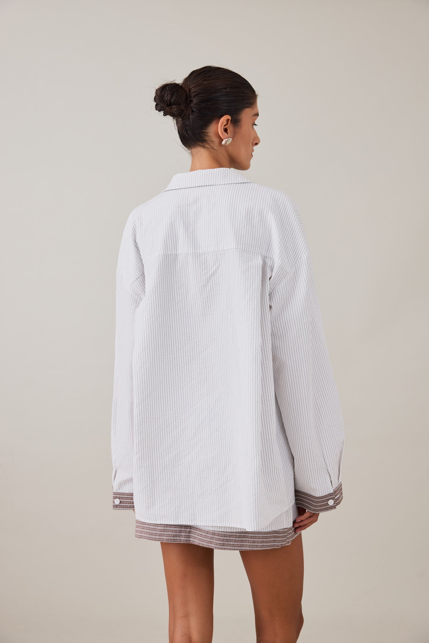 MAE SHIRT - SLATE STRIPE
