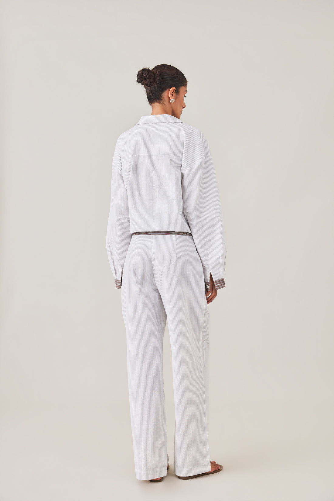 MAE PANT - SLATE STRIPE