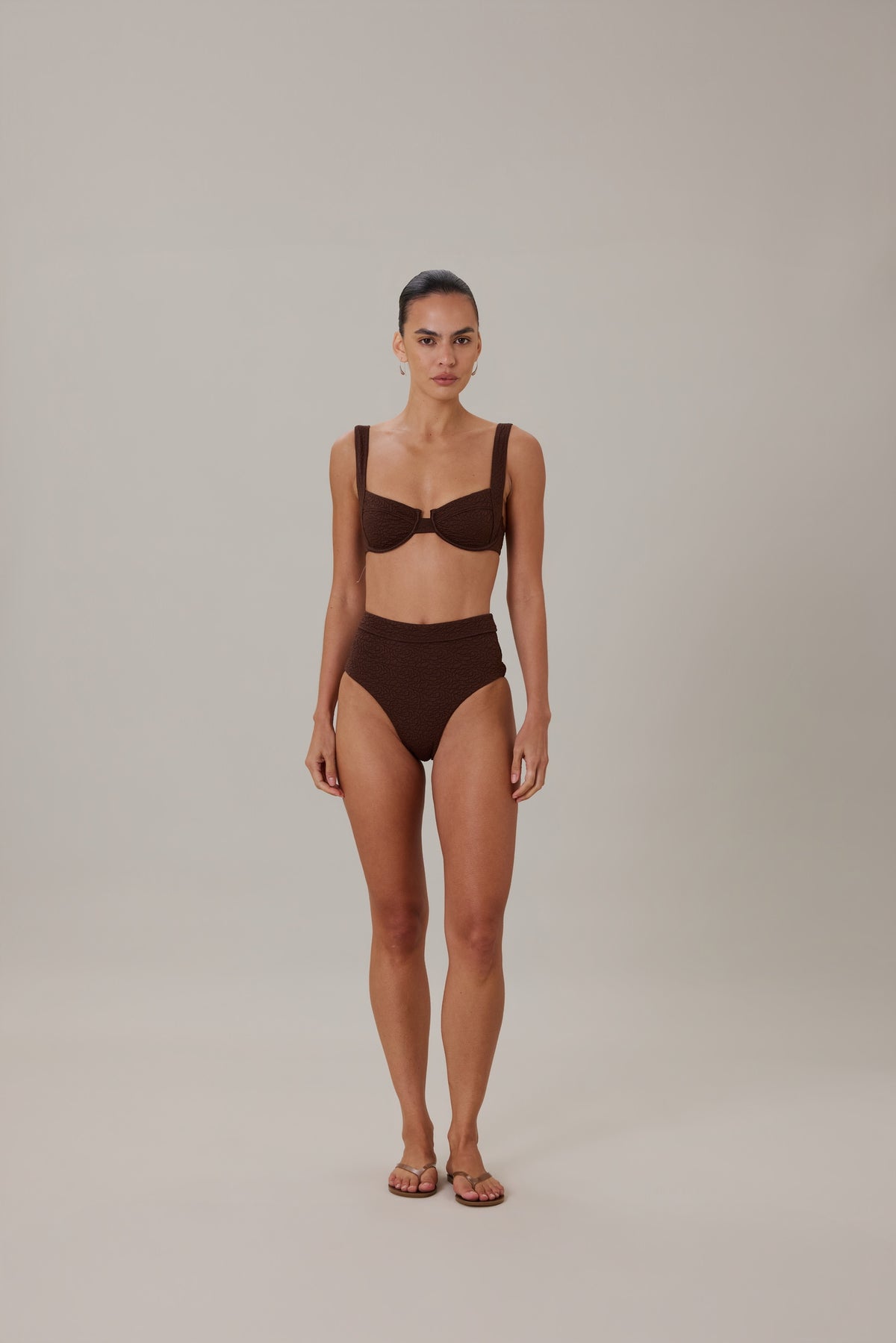 ESCAPE HIGH WAISTED BOTTOMS - AFFOGATO