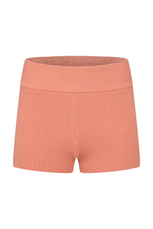 ESSENTIAL KNIT SHORT - PEACH