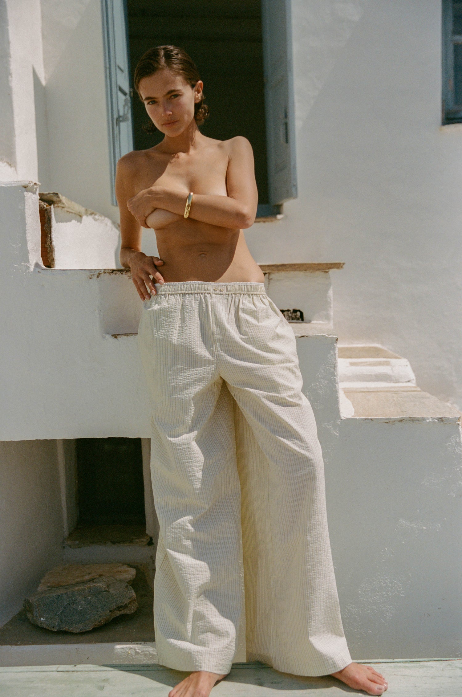 YOLI PANT - CITRUS STRIPE