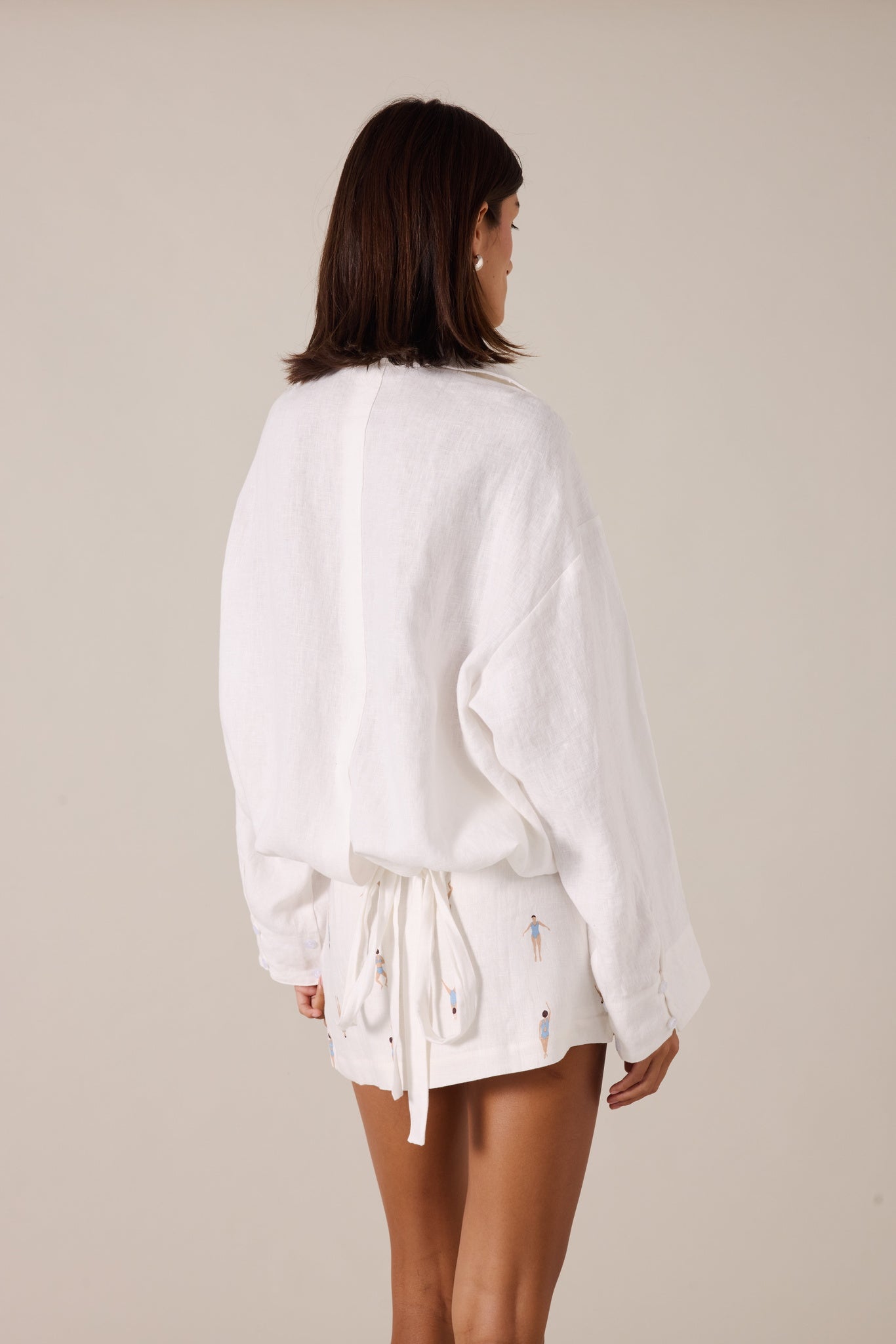 SIREN MINI SKIRT - CERULEAN