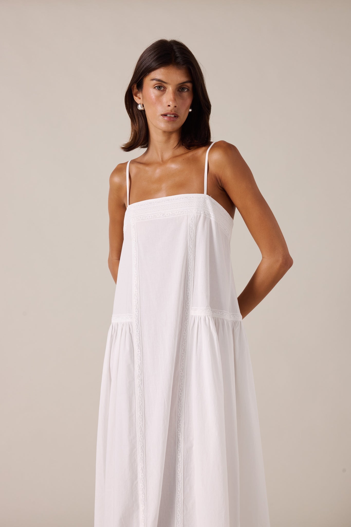 MARISOL MAXI DRESS - PEARL