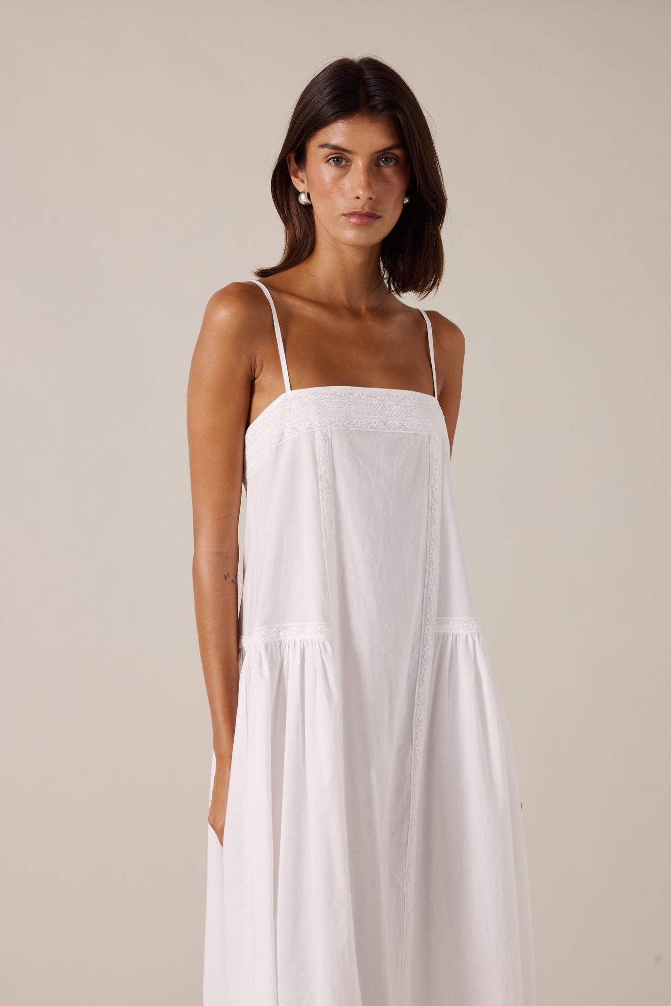 MARISOL MAXI DRESS - PEARL