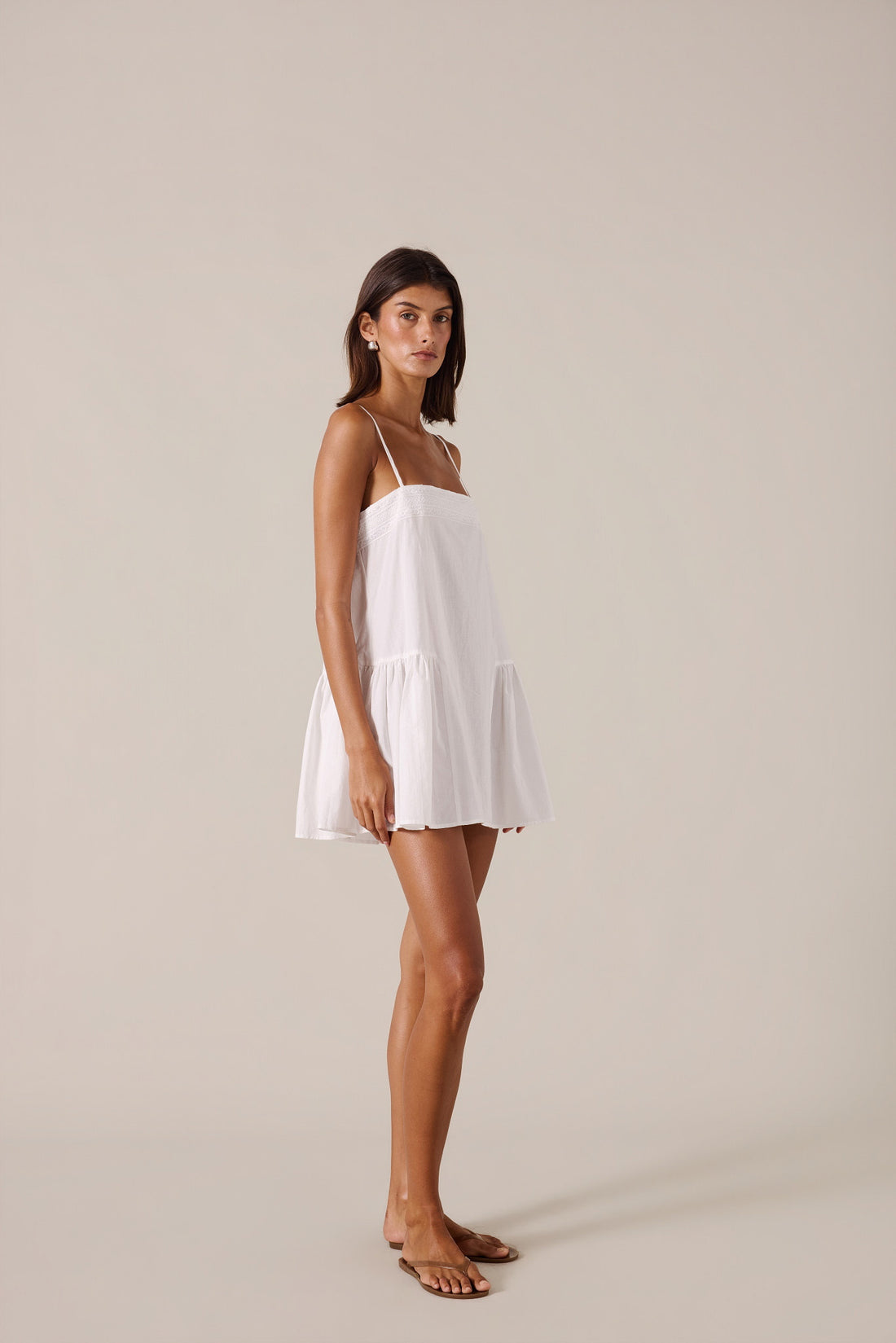 MARISOL MINI DRESS - PEARL