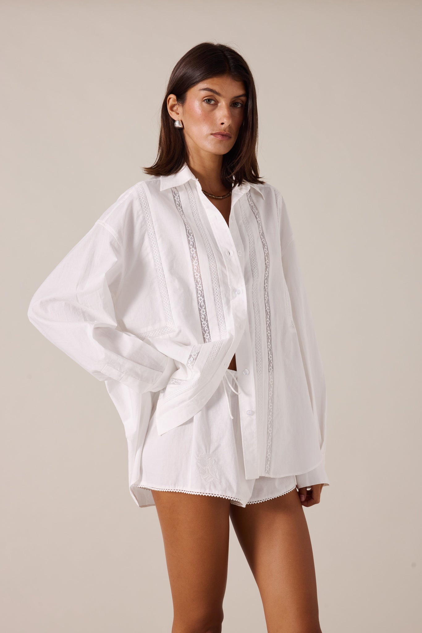 MARISOL SHIRT - PEARL