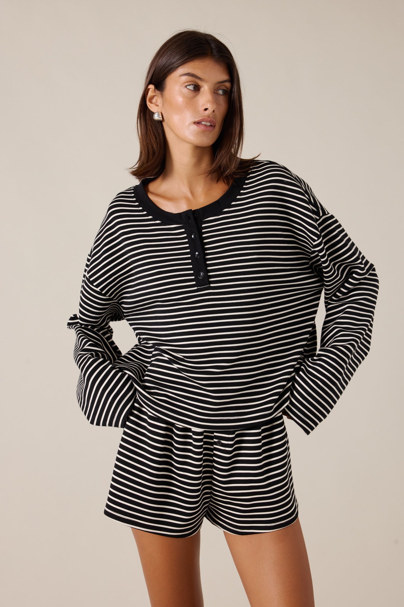 NIXIE TOP - JET STRIPE – ELCE US