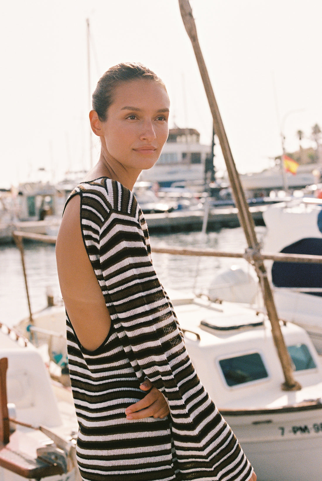 PRE-ORDER | AURA MINI DRESS - DESERT STRIPE