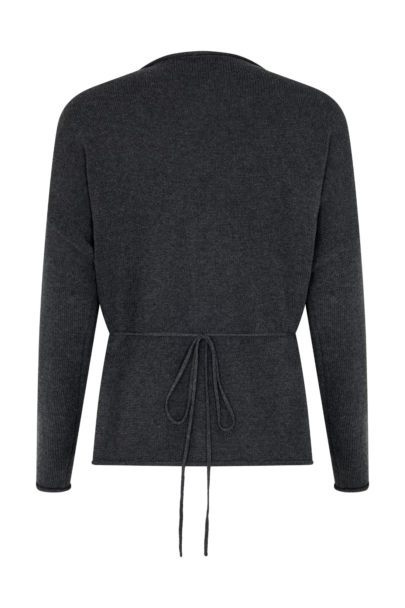 SABINE WRAP KNIT - CHARCOAL