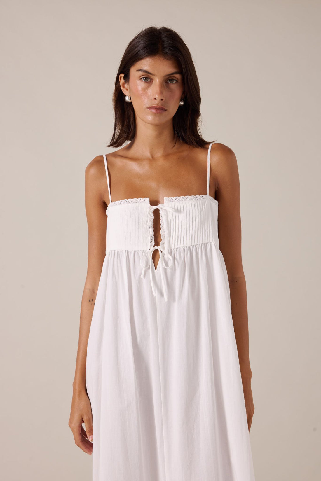 LILYA MAXI DRESS - CREMA