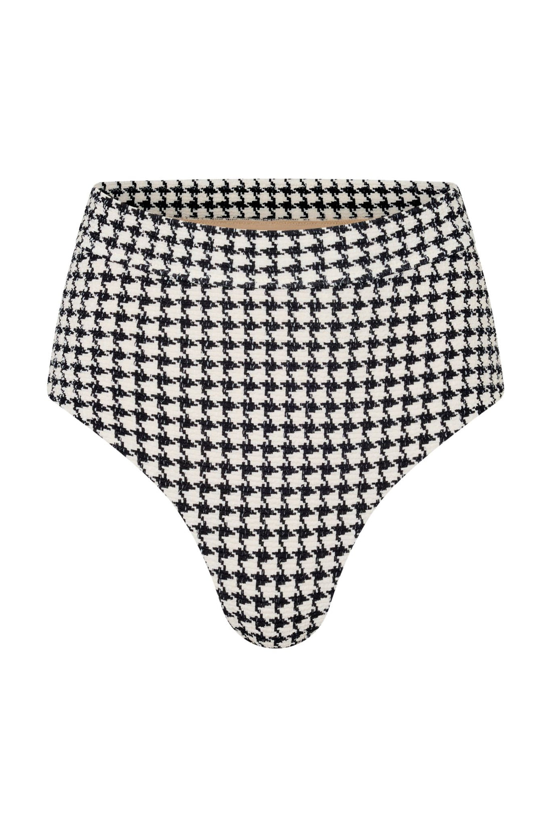 ESCAPE HIGH WAISTED BOTTOM - HOUNDSTOOTH